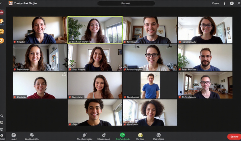 Online workshop with participants
